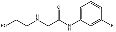 2-(2-HYDROXYETHYLAMINO)-N-(3-BROMOPHENYL)ACETAMIDE Structural