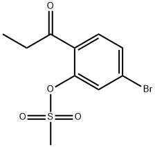 5-BROMO-2-PROPIONYLPHENYL METHANESULFONATE Structural