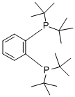 1,2-BIS(DI-TERT-BUTYLPHOSPHINO)BENZENE Structural