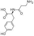 H-BETA-ALA-TYR-OH Structural