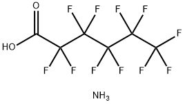 ammonium undecafluorohexanoate Structural