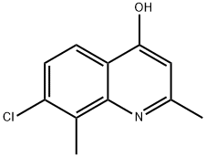 7-CHLORO-2,8-DIMETHYL-4-QUINOLINOL Structural