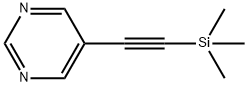 5-((Trimethylsilyl)ethynyl)pyrimidine Structural