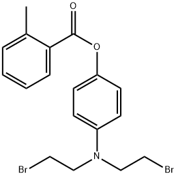 p-(Bis(2-bromoethyl)amino)phenol o-methylbenzoate