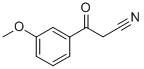 3-Methoxybenzoylacetonitrile Structural