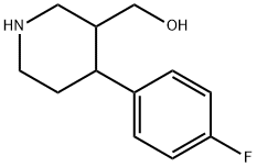 4-(4-FLUOROPHENYL)-3-PIPERIDINEMETHANOL Structural