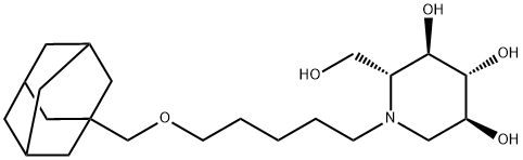 N-(5-ADAMANTANE-1-YL-METHOXY)-PENTYL-DEOXYNOJIRIMYCIN