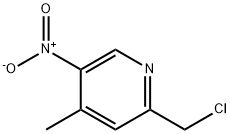 Pyridine, 2-(chloromethyl)-4-methyl-5-nitro- Structural