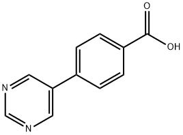 4-(Pyrimidin-5-yl)benzoic acid Structural