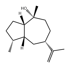 Decahydro-1,4-dimethyl-7-(1-methylvinyl)azulen-4-ol Structural