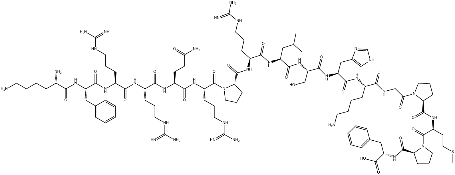 H-LYS-PHE-ARG-ARG-GLN-ARG-PRO-ARG-LEU-SER-HIS-LYS-GLY-PRO-MET-PRO-PHE-OH TRIFLUOROACETATE