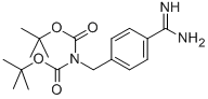 N,N-DI-BOC-4-AMINOMETHYL BENZAMIDINE Structural