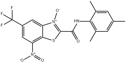 2-[(MESITYLAMINO)CARBONYL]-7-NITRO-5-(TRIFLUOROMETHYL)-1,3-BENZOTHIAZOL-3-IUM-3-OLATE