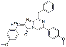 Imidazo[1,2-a]pyrazin-3(2H)-one,  6-(4-methoxyphenyl)-2-[(4-methoxyphenyl)methylene-13C]-8-(phenylmethyl)-  (9CI) Structural