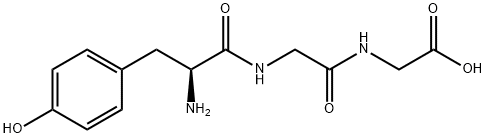 H-TYR-GLY-GLY-OH Structural