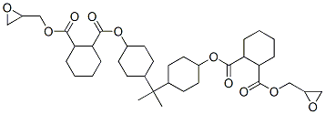 isopropylidene-1,4-diclohexylenebis(2,3-epoxypropyl) cyclohexane-1,2-dicarboxylate  Structural