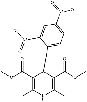 1,4-dihydro-2,6-dimethyl-4-(2,4-dinitrophenyl)-3,5-pyridinedicarboxylic acid dimethyl ester