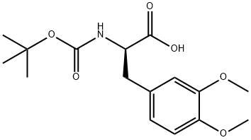 BOC-D-3,4-DIMETHOXYPHENYLALANINE Structural