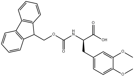 FMOC-D-3,4-DIMETHOXYPHENYLALANINE Structural