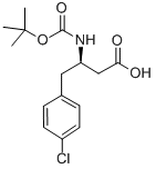 BOC-(R)-3-AMINO-4-(4-CHLORO-PHENYL)-BUTYRIC ACID Structural