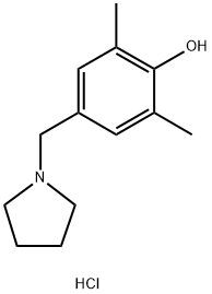 2,6-DIMETHYL-4-(TETRAHYDRO-1H-PYRROL-1-YLMETHYL)PHENOL HYDROCHLORIDE Structural