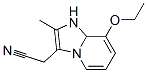 Imidazo[1,2-a]pyridine-3-acetonitrile, 8-ethoxy-1,8a-dihydro-2-methyl- (9CI) Structural