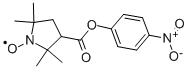 3-(4-NITROPHENOXYCARBONYL)-2,2,5,5-TETRAMETHYL-1-PYRROLIDINYLOXY Structural