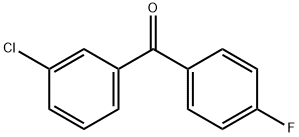 (3-CHLOROPHENYL)(4-FLUOROPHENYL)METHANONE Structural