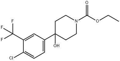 Ethyl 4-(4-chloro-3-(trifluoromethyl)phenyl)-4-hydroxypiperidine-1-carboxylate