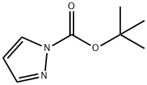 tert-Butyl 1H-pyrazole-1-carboxylate Structural