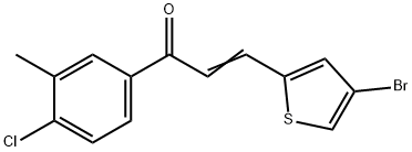 3-(4-BROMO-2-THIENYL)-1-(4-CHLORO-3-METHYLPHENYL)PROP-2-EN-1-ONE