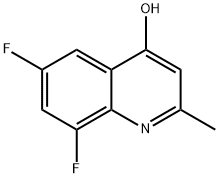 6,8-difluoro-2-methylquinolin-4-ol Structural