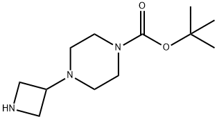 TERT-BUTYL 4-(AZETIDIN-3-YL)PIPERAZINE-1-CARBOXYLATE Structural