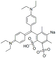 N-Ethyl-N-[4-[[4-(diethylamino)phenyl](2,4-dimethyl-5-sulfonato-3-sodiosulfophenyl)methylene]-2,5-cyclohexadien-1-ylidene]ethanaminium