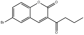 6-BROMO-3-BUTYRYL-2H-CHROMEN-2-ONE Structural