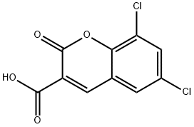 6,8-DICHLORO-2-OXO-2H-CHROMENE-3-CARBOXYLIC ACID Structural