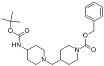 4-(4-TERT-BUTOXYCARBONYLAMINO-PIPERIDIN-1-YLMETHYL)-PIPERIDINE-1-CARBOXYLIC ACID BENZYL ESTER