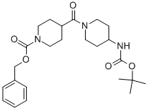 4-(4-TERT-BUTOXYCARBONYLAMINO-PIPERIDINE-1-CARBONYL)-PIPERIDINE-1-CARBOXYLIC ACID BENZYL ESTER