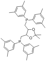 (R,R)-O-ISOPROPYLIDENE-2,3-DIHYDROXY-1,4-BIS[BIS(3,5-DIMETHYLPHENYL)PHOSPHINO]BUTANE Structural