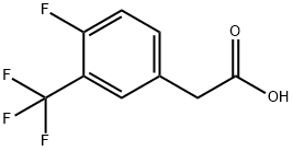 4-FLUORO-3-(TRIFLUOROMETHYL)PHENYLACETIC ACID Structural