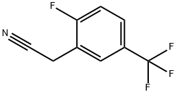 2-FLUORO-5-(TRIFLUOROMETHYL)PHENYLACETONITRILE Structural