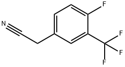 4-FLUORO-3-(TRIFLUOROMETHYL)PHENYLACETONITRILE Structural