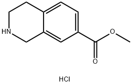 1,2,3,4-TETRAHYDRO-ISOQUINOLINE-7-CARBOXYLIC ACID METHYL ESTER HCL Structural