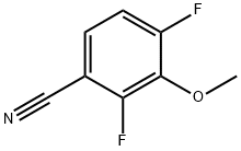 3-Methoxy-2,4-difluorobenzonitrile Structural