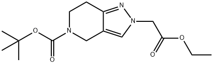 2H-PYRAZOLO[4,3-C]PYRIDINE-2-ACETIC ACID, 5-[(1,1-DIMETHYLETHOXY)CARBONYL]-4,5,6,7-TETRAHYDRO-, ETHYL ESTER