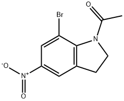 1-ACETYL-7-BROMO-5-NITROINDOLINE Structural