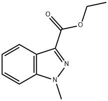 ETHYL 1-METHYL-1H-INDAZOLE-3-CARBOXYLATE Structural