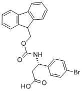 FMOC-(S)-3-AMINO-3-(4-BROMO-PHENYL)-PROPIONIC ACID Structural