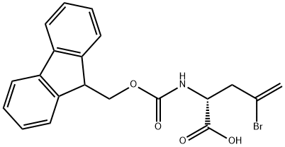 FMOC-D-2-AMINO-4-BROMO-4-PENTENOIC ACID Structural