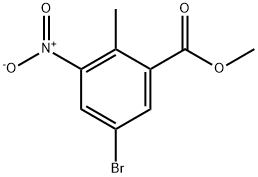 5-BROMO-2-METHYL-3-NITROPHENYL METHYLCARBOXYLATE Structural